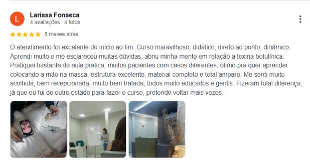 Avaliação Google · Instituto Venere